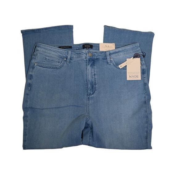 NYDJ Womens 16 Crop High Waist Slim Bootcut Jeans in Lustre NEW - Picture 5 of 15